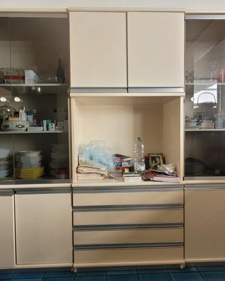 N. 2 Credenze cucina o soggiorno bianco panna