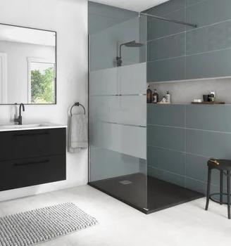 Doccia walk in Easy L 120, H 195 cm, vetro 6 mm cr