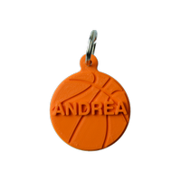 Portachiavi pallone basket personalizzato con nome