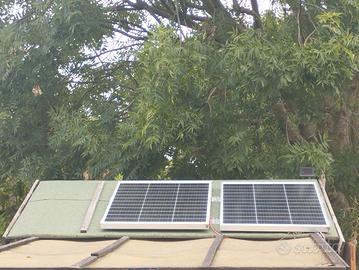 Impianto fotovoltaico  per piscina/camper/casetta 