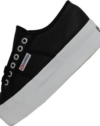 SUPERGA 2790 - TUMBLED LEATHER - (IN PELLE)