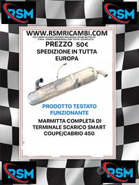 MARMITTA COMPLETA DI TERMINALE SCARICO SMART 450
