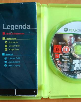 GTA 4 Liberty City Storie italiano + mappa Xbox360