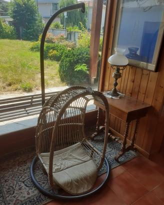 Poltrona sedia sospesa da giardino