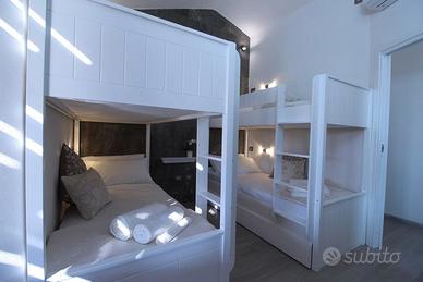 Letti a castello Legno Bianco La Maddalena