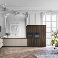 Cucina Angolare + Colonne in Fenix ♥ Da fabbrica