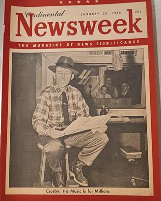 riviste americana originale Newsweek anno 1946