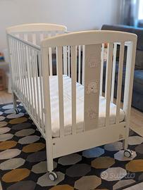 Lettino con sponde Teddy Italbaby + materasso
