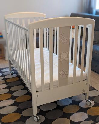 Lettino con sponde Teddy Italbaby + materasso