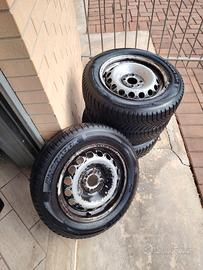 N. 4 CERCHI + GOMME INVERNALI PER FIAT PANDA