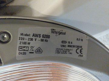 Lavatrice guasta Whirlpool AWS 6200 6 kg