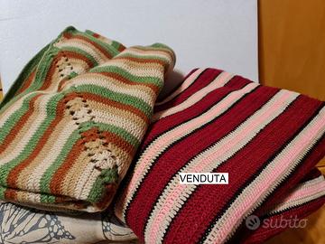 Coperte di lana lavorate a mano uncinetto