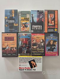 Lotto 9 VHS PulpFiction WillHunting Attimo fuggent