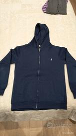 felpa uomo Marlboro classic cotone blu