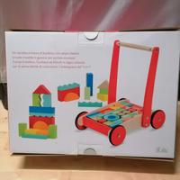 carrello blocchi costruzioni in legno