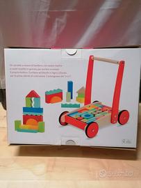 carrello blocchi costruzioni in legno