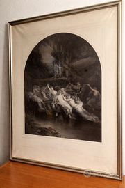 Stampa antica ottocentesca “Les Willis” Goupil