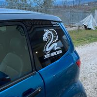 COPPIA adesivi 3M RACING con COBRA RISERVATO BIANC