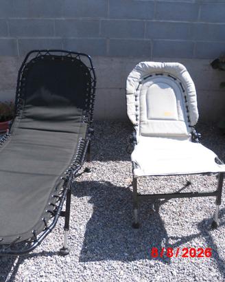 Coppia sedia e sdraio per carpfishing