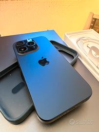 Smartphone iPhone 15 pro 256 titanio blu