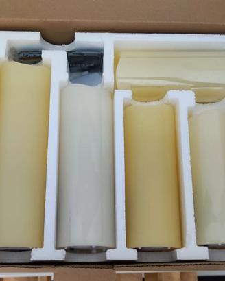Candele vere di cera con lampadina LED