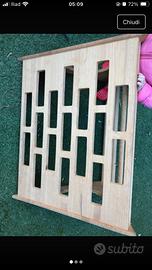 Triangolo di Pikler montessoriano in legno grezzo