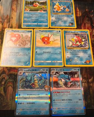 Lotto Pokemon Magikarp e Gyarados