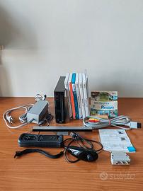 Lotto console Nintendo Wii nera + giochi
