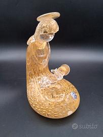 Scultura Murano Cenedese Madonna con bambino