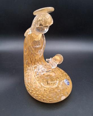 Scultura Murano Cenedese Madonna con bambino