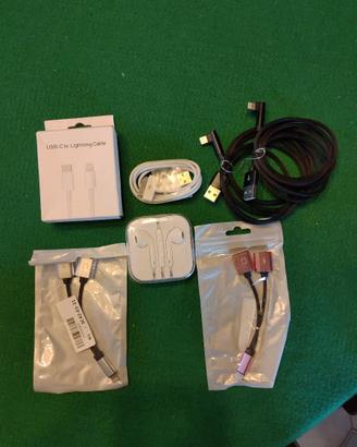 Materiale Apple Earpods, cavi, ecc