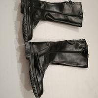 stivali in pelle modello biker