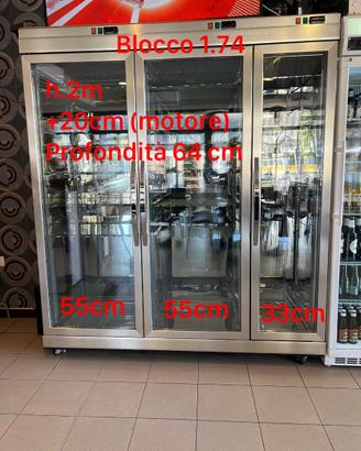 Vetrina espositore torte per gelateria e pasticcer