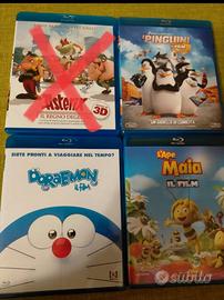 Blu ray Asterix, Doraemon, i pinguini e l'ape maia