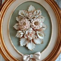 Quadro Capodimonte Originale - Fiori Porcellana