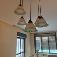 Lampade in vetro decorate