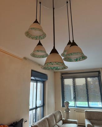 Lampade in vetro decorate