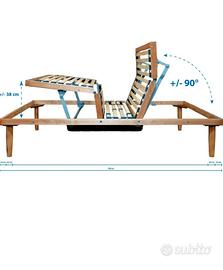 rete singola movimento elettrico + materasso 