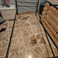 struttura letto ferro battuto 