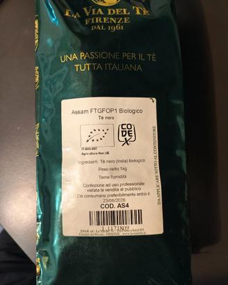 Tè La via del tè Assam FTGFOP1 BIO