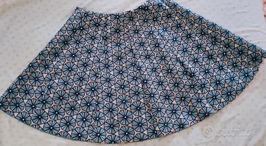 Minigonna donna " Dixie" tg.M ,a ventaglio,Nuova.
