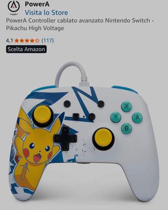 Controller Nintendo switch PowerA Pikachu 