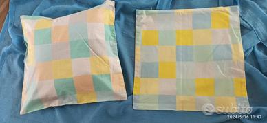 Federa copri cuscini n. 2 con cerniera