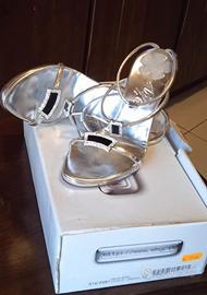 Scarpe marca Why color argento