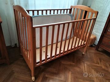 LETTINO con NUOVO MATERASSO E COPRIMATERASSO