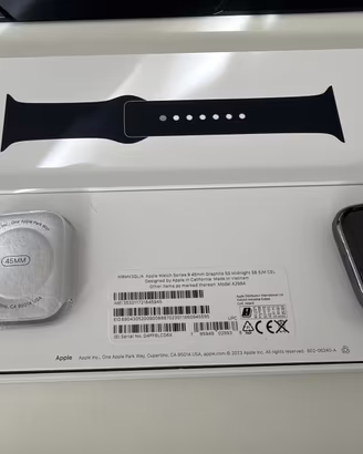 Apple Watch 9 45mm Cellular acciaio Graphite