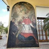  antica pala d’altare/dipinto antico 280x140c