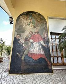  antica pala d’altare/dipinto antico 280x140c