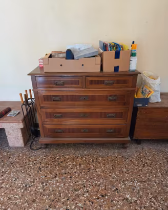 CASSETTIERA IN LEGNO MASSELLO