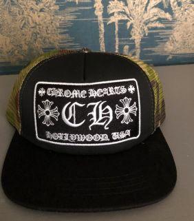 cappello verde Chrome Hearts
